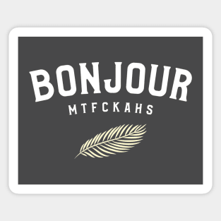 Bonjour Mtfckahs Vintage Sticker